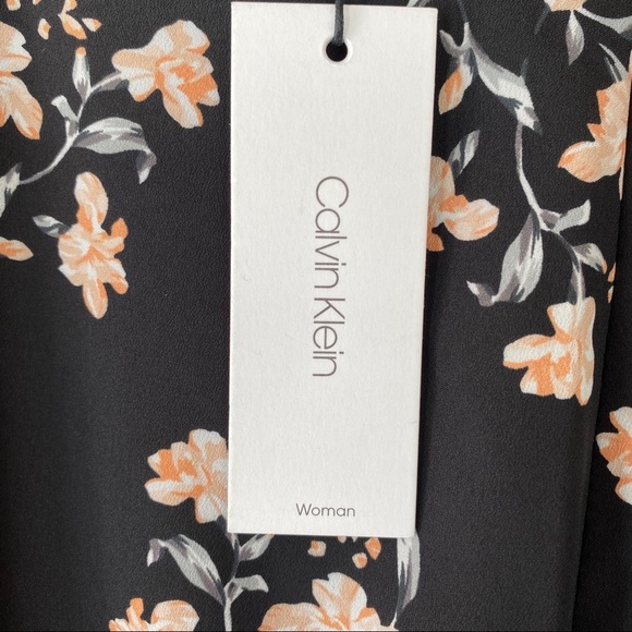 Calvin Klein Patchwork Asymmetric Hem Midi Skirt - Picture 9 of 16